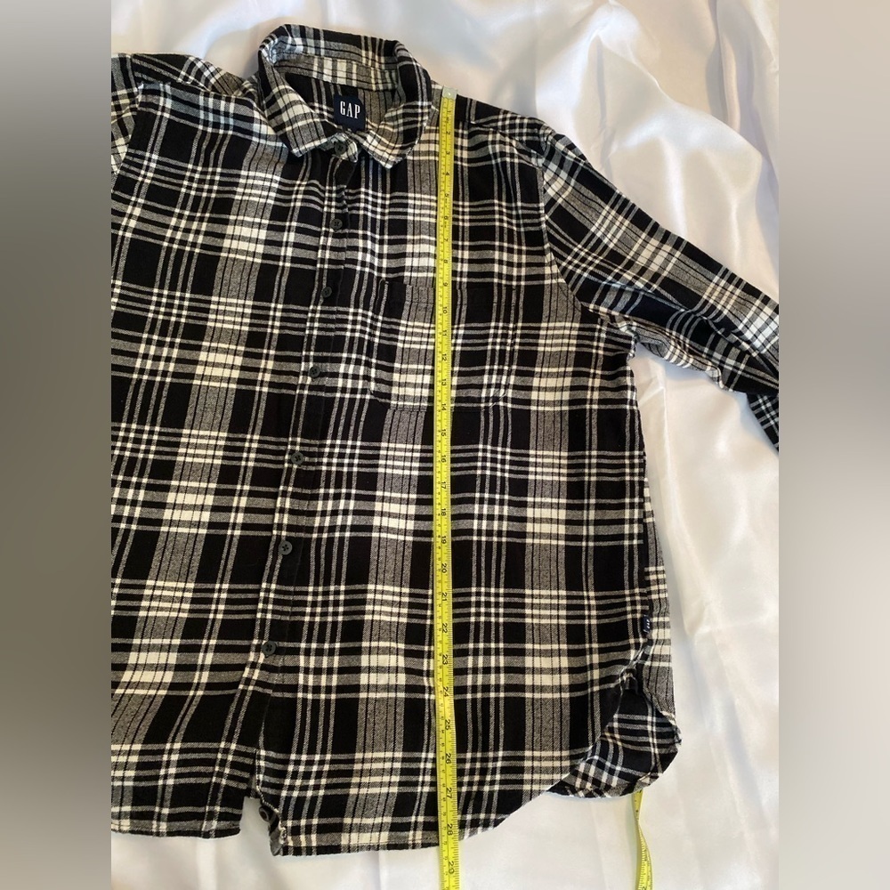 Gap Buffalo Plaid Flannel Button Down Euc Size Xl - image 7